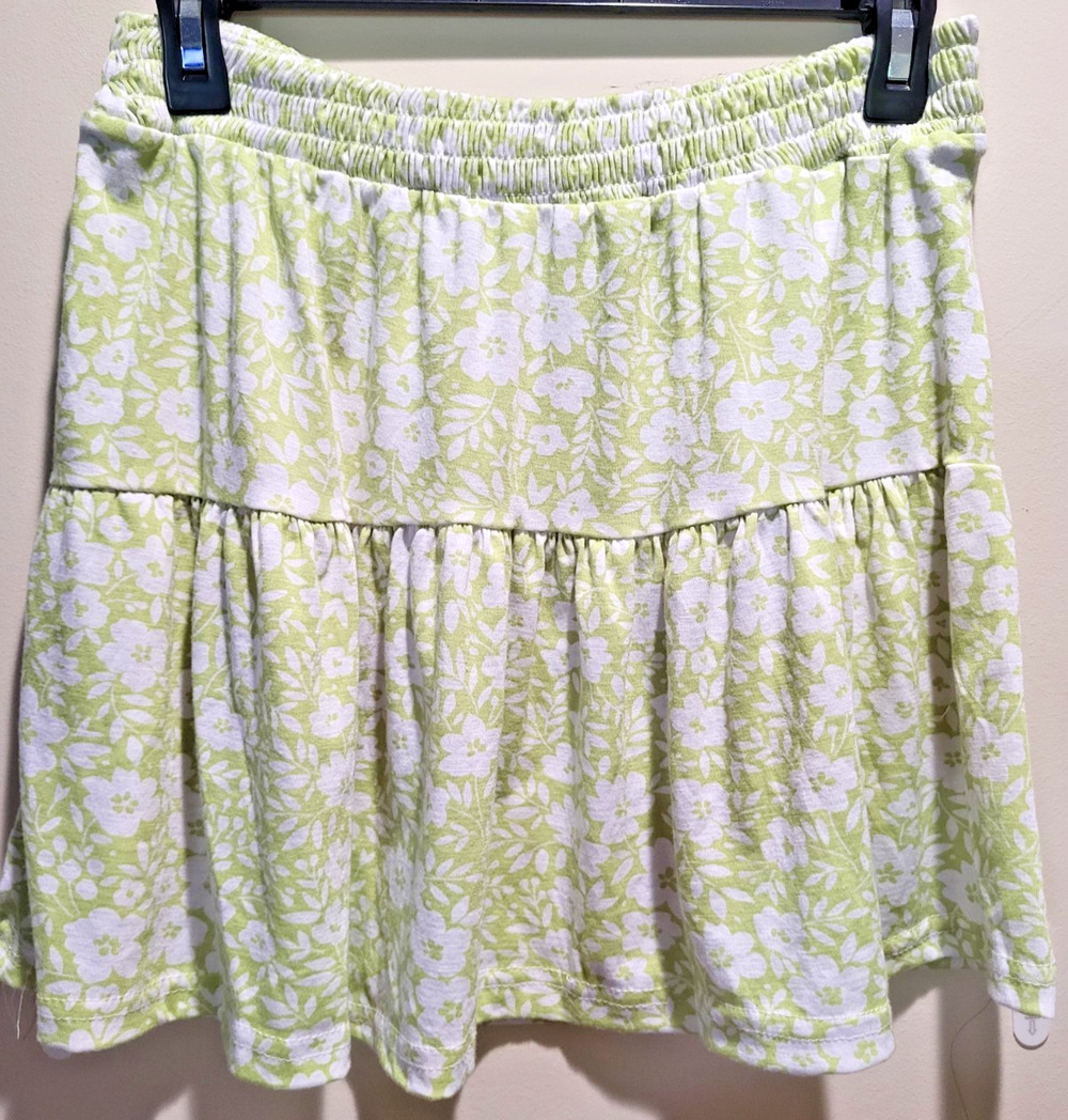 Five Below Women's Green and White Skirt SZ XL